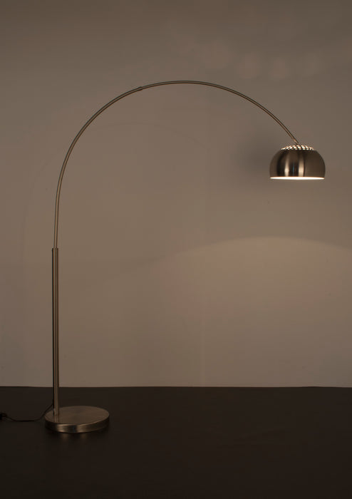 Vloerlamp Metal Bow (new) Metaal Zilver 39x170 cm E27-Vloerlampen-Creating Home