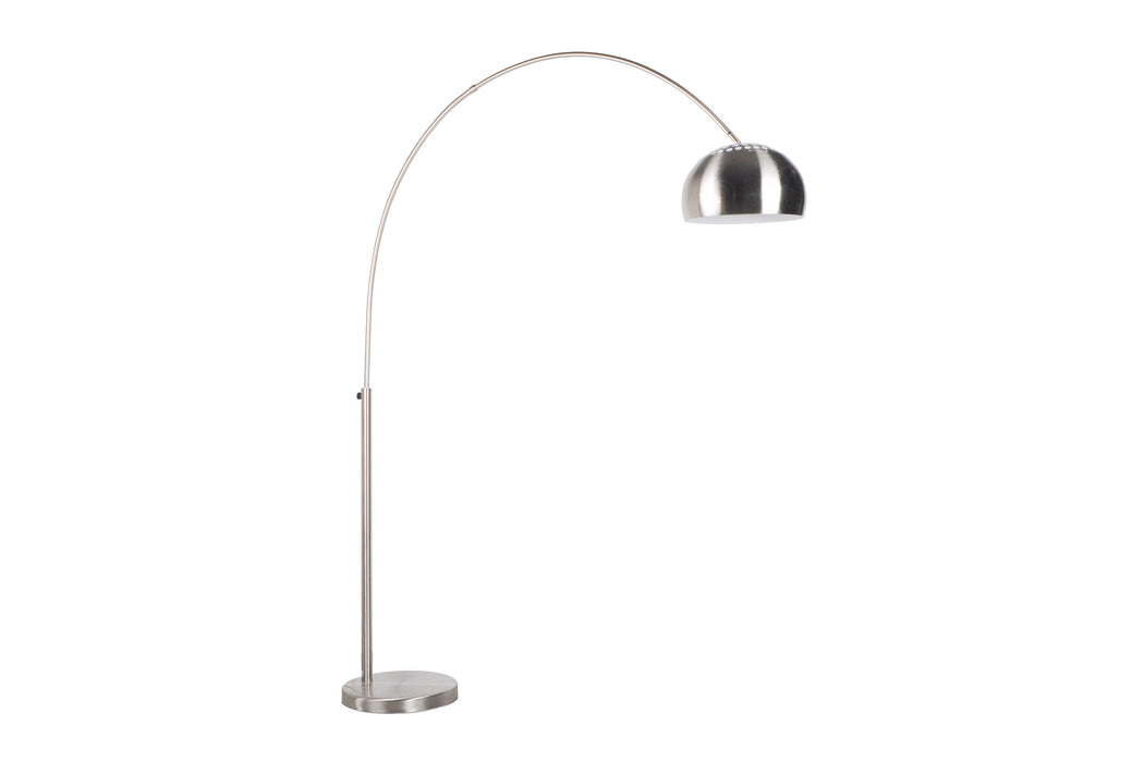 Vloerlamp Metal Bow (new) Metaal Zilver 39x170 cm E27-Vloerlampen-Creating Home