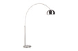 Vloerlamp Metal Bow (new) Metaal Zilver 39x170 cm E27-Vloerlampen-Creating Home