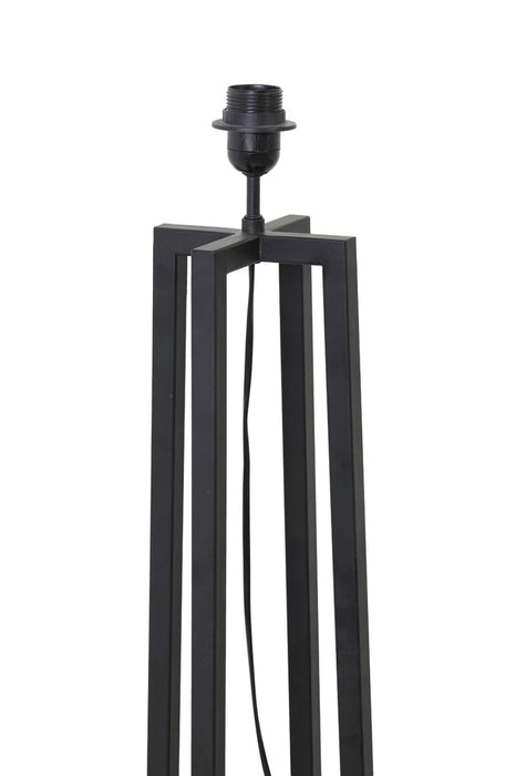 Vloerlamp Miley - Zwart - 25x25x130cm-Lampenvoeten-Light & Living