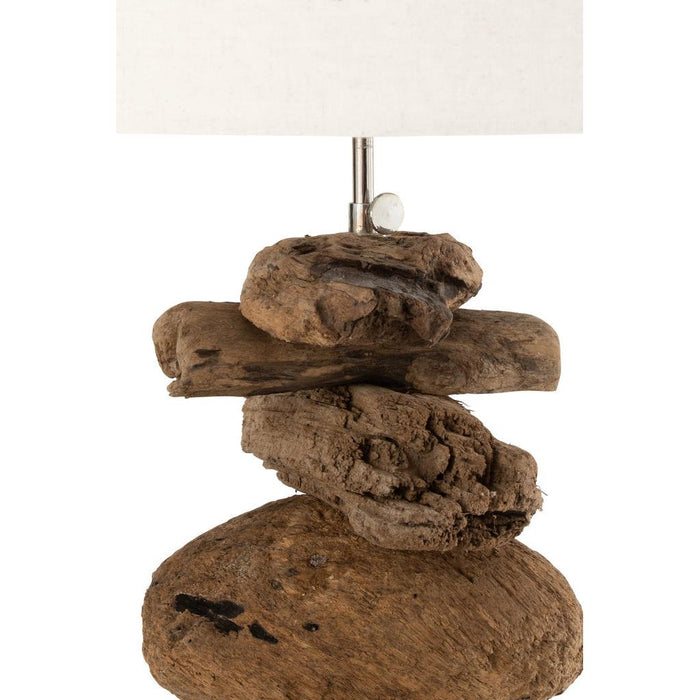 Vloerlamp Naturel Drift hout 41 cm-Vloerlampen-J-Line