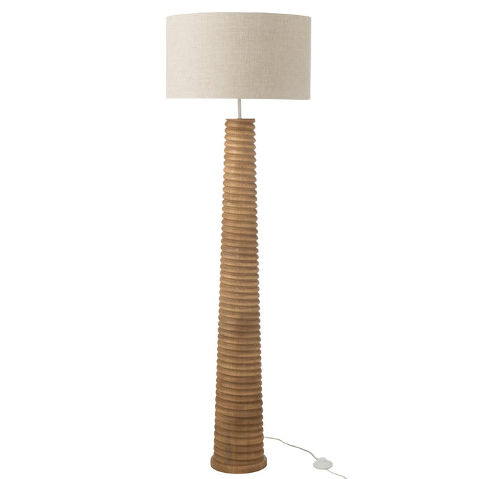 Vloerlamp Naturel Linnen 48 cm-Vloerlampen-J-Line