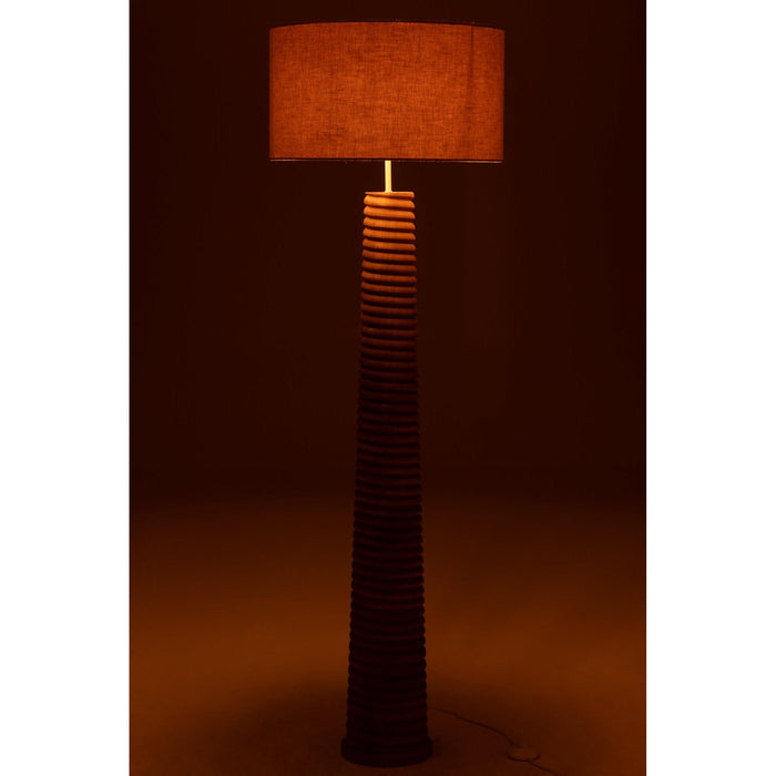 Vloerlamp Naturel Linnen 48 cm-Vloerlampen-J-Line