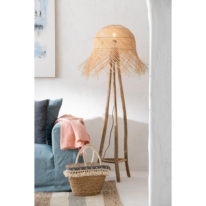 Vloerlamp Naturel Metaal 58 cm 58x58x177 cm-Vloerlampen-J-Line
