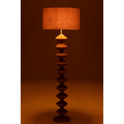 Vloerlamp Naturel Populierenhout 48 cm 48x48x156 cm-Vloerlampen-J-Line