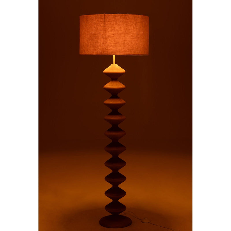 Vloerlamp Naturel Populierenhout 48 cm 48x48x156 cm-Vloerlampen-J-Line