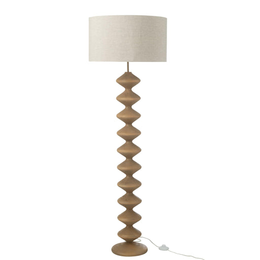 Vloerlamp Naturel Populierenhout 48 cm 48x48x156 cm-Vloerlampen-J-Line