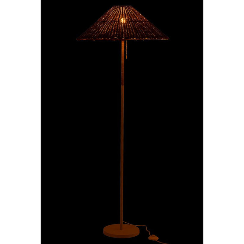 Vloerlamp Naturel Rotan 61 cm 61x61x154 cm-Vloerlampen-J-Line