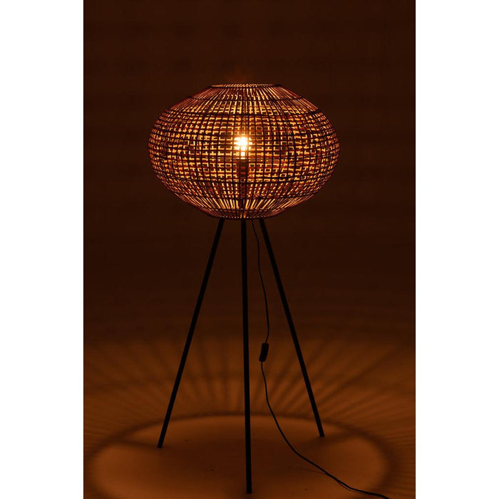 Vloerlamp Naturel Rotan S 61 cm 61x61x133 cm-Vloerlampen-J-Line
