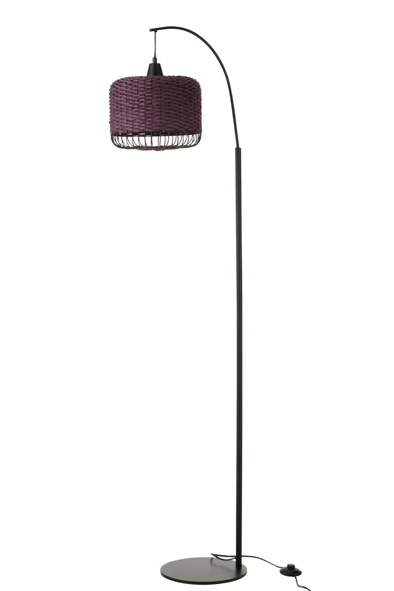 Vloerlamp Paars Paper 27 cm 27x56x168 cm-Vloerlampen-J-Line