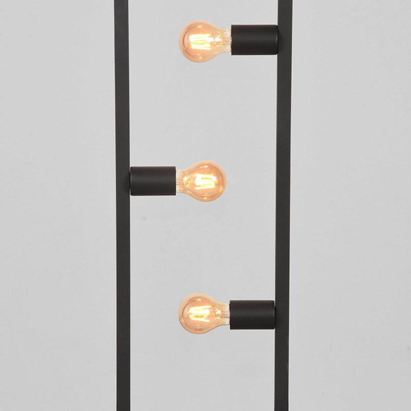 Vloerlamp Quadrato Zwart Metaal - 35x25x160 cm-Vloerlampen-LABEL51