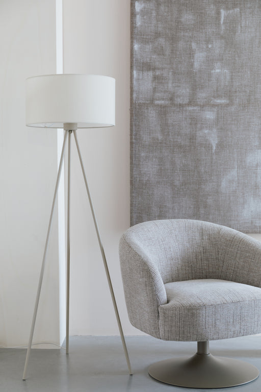 Vloerlamp Susie Metaal Beige 45x45 cm E27-Vloerlampen-Creating Home