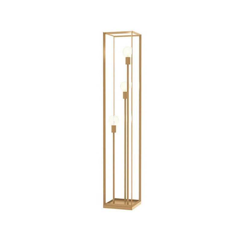 Vloerlamp Tetto Antiek Goud Metaal - 30x30x135 cm-Vloerlampen-LABEL51
