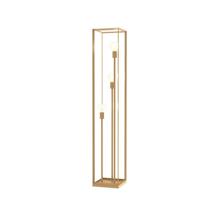 Vloerlamp Tetto Antiek Goud Metaal - 30x30x135 cm-Vloerlampen-LABEL51