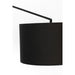 Vloerlamp Tokio Metaal, Cotton,Polyester Zwart 168x50 cm E27