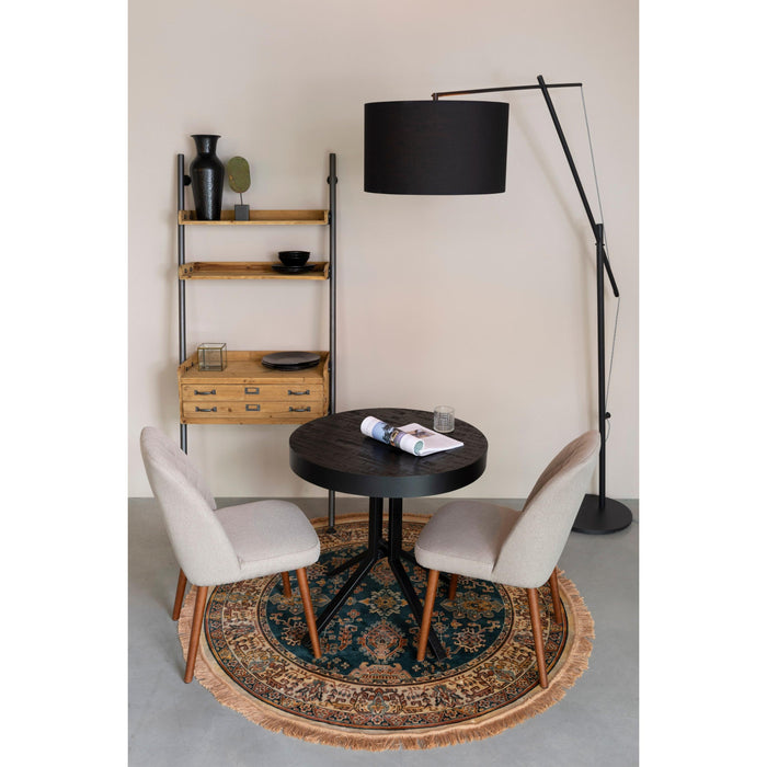 Vloerlamp Tokio Metaal, Cotton,Polyester Zwart 168x50 cm E27