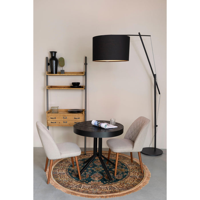 Vloerlamp Tokio Metaal, Cotton,Polyester Zwart 168x50 cm E27