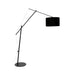 Vloerlamp Tokio Metaal, Cotton,Polyester Zwart 168x50 cm E27-Vloerlampen-Creating Home