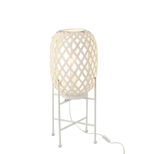 Vloerlamp Wit Bamboe 26 cm 26x26x63 cm-Vloerlampen-J-Line