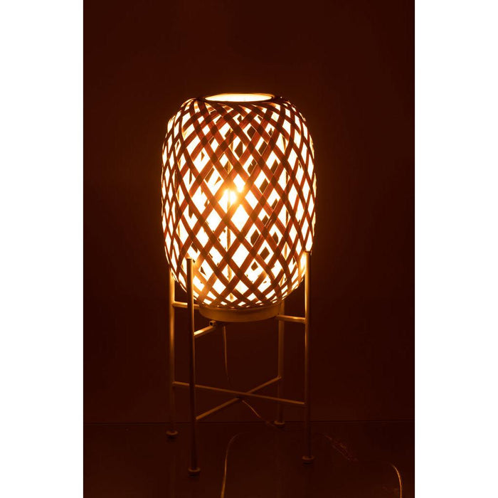 Vloerlamp Wit Bamboe 26 cm-Vloerlampen-J-Line