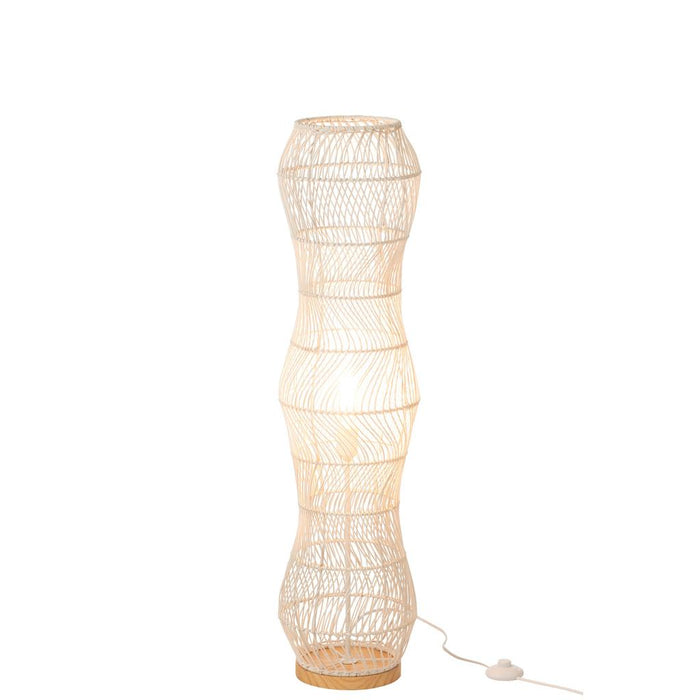 Vloerlamp Wit Beech hout 25 cm 25.5x101x25.5 cm-Vloerlampen-J-Line