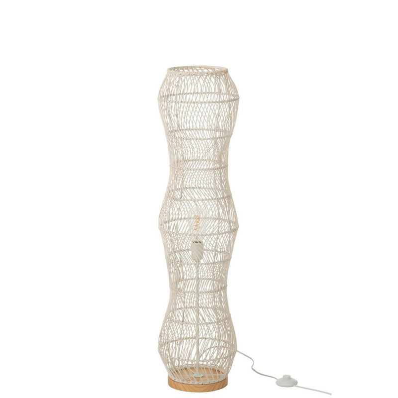 Vloerlamp Wit Beech hout 25 cm 25.5x101x25.5 cm-Vloerlampen-J-Line
