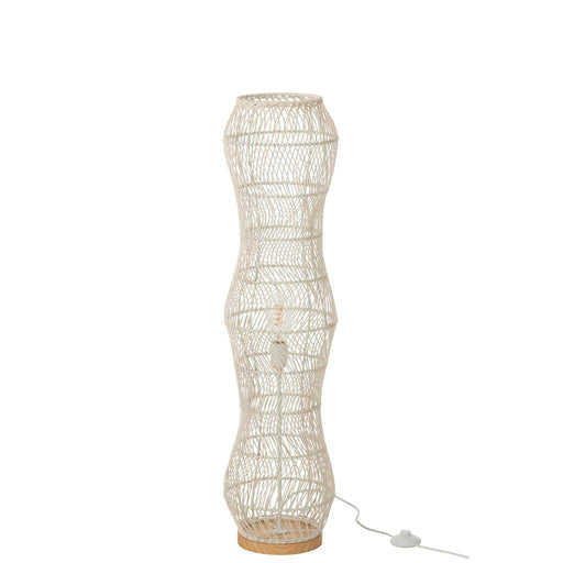 Vloerlamp Wit Beech hout 25 cm 25.5x101x25.5 cm-Vloerlampen-J-Line