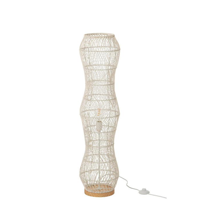 Vloerlamp Wit Beech hout 25 cm 25.5x101x25.5 cm-Vloerlampen-J-Line