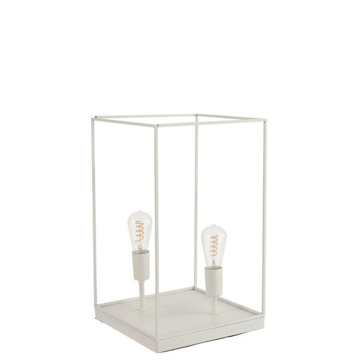 Vloerlamp Wit Ijzer Rechthoekig 30 cm 30.5x30.5x51 cm-Vloerlampen-J-Line