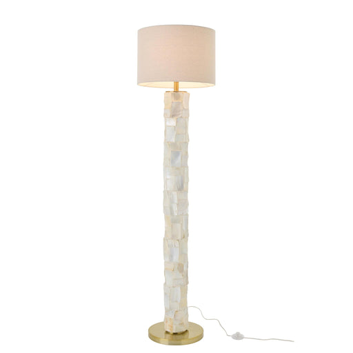 Vloerlamp Wit Shell 47 cm 47x47x156.2 cm-Vloerlampen-J-Line