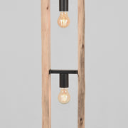 Vloerlamp Woody Naturel Hout - 25x25x150 cm-Vloerlampen-LABEL51