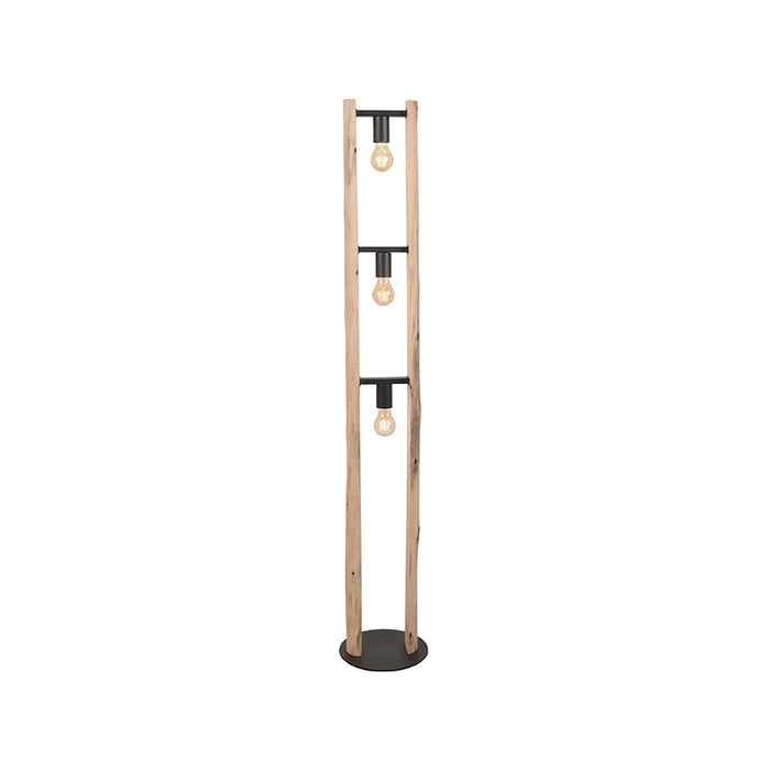 Vloerlamp Woody Naturel Hout - 25x25x150 cm-Vloerlampen-LABEL51