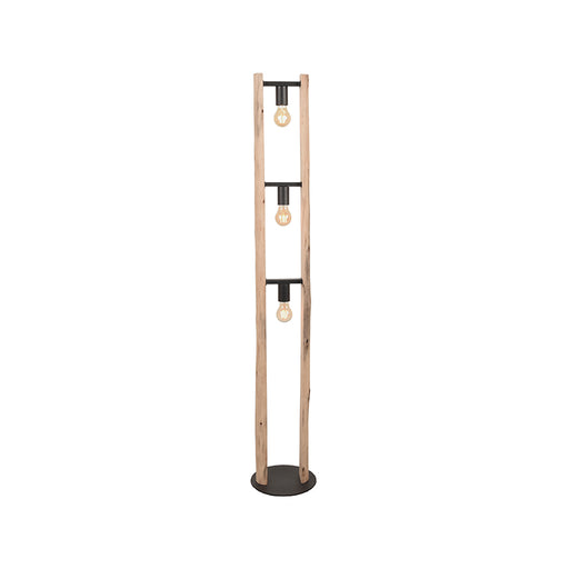 Vloerlamp Woody Naturel Hout - 25x25x150 cm-Vloerlampen-LABEL51
