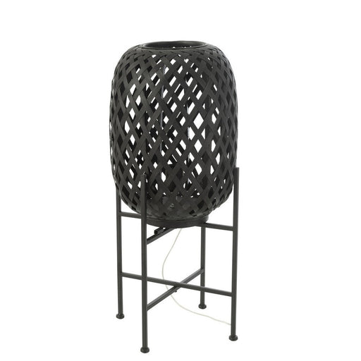 Vloerlamp Zwart Bamboe 32 cm 32x32x70 cm-Vloerlampen-J-Line