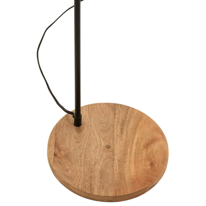 Vloerlamp Zwart Hout 26 cm 26x26x130 cm-Vloerlampen-J-Line