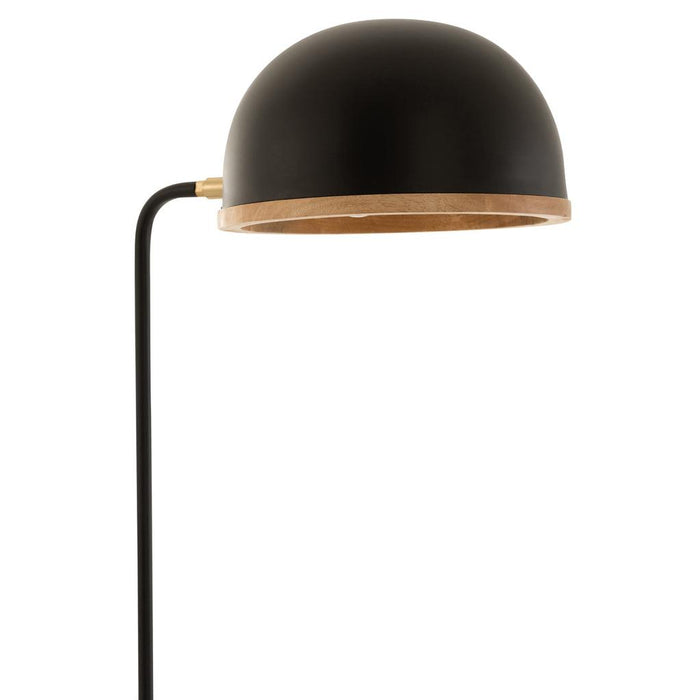 Vloerlamp Zwart Hout 26 cm 26x26x130 cm-Vloerlampen-J-Line