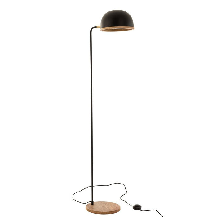 Vloerlamp Zwart Hout 26 cm 26x26x130 cm-Vloerlampen-J-Line