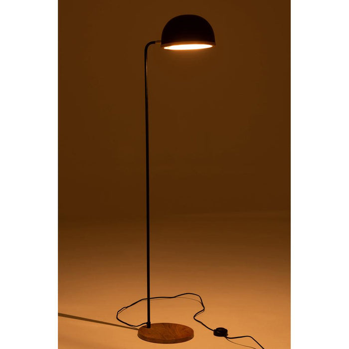 Vloerlamp Zwart Hout 26 cm-Vloerlampen-J-Line