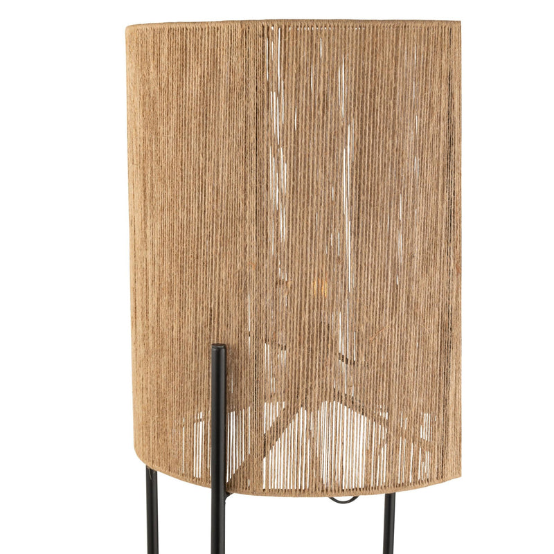 Vloerlamp Zwart Mangohout hout 38 cm 38x38x160 cm-Vloerlampen-J-Line