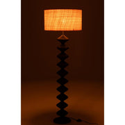Vloerlamp Zwart Populierenhout 48 cm 48x48x156 cm-Vloerlampen-J-Line