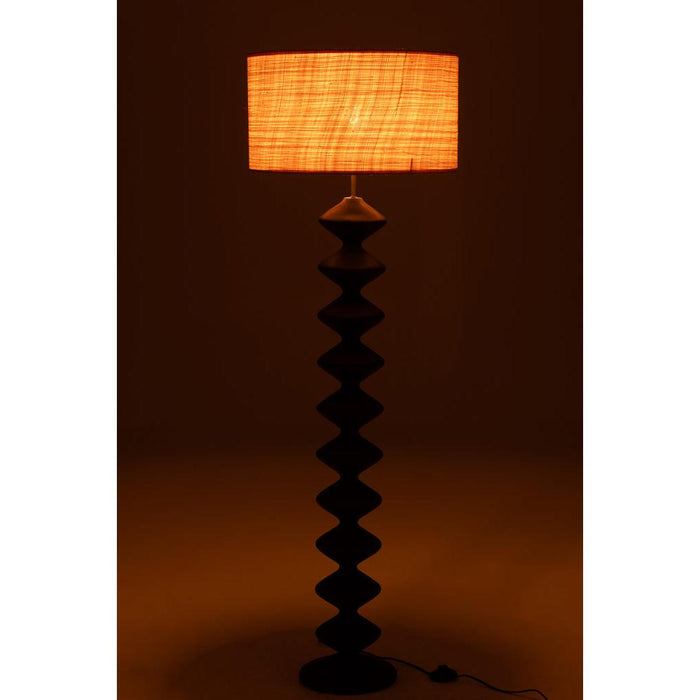 Vloerlamp Zwart Populierenhout 48 cm 48x48x156 cm-Vloerlampen-J-Line