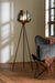 Vloerlamp driepoot 42x146 cm MAYSON rookglas+mat zwart-Vloerlampen-Light & Living