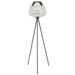 Vloerlamp driepoot 42x146 cm MAYSON rookglas+mat zwart-Vloerlampen-Light & Living