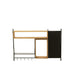 Wall Coat Rack met Spiegel Tina Fir Hout | Iron Zwart | Natuurlijk-Kapstokken-J-Line