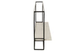 Wall Rack 1Plank Iron/Marble Black/White Large-Wandplanken-J-Line