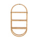 Wall Rack Oval 3 Planks Pliable Rattan Natuurlijk-Vakkenkasten-J-Line