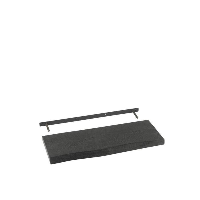 Wall Shelf Gerard Mango Wood Black Small-Wandplanken-J-Line