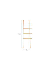 Wanddecoratie Ladder Jhon Oak hout Naturel 3.6x52 cm-Wanddecoratie-Creating Home