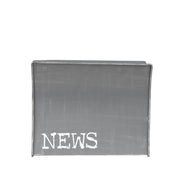 Wanddecoratie Magazinehouder Antiek Grijs Metaal 35x18x29 cm-Wanddecoratie-LABEL51