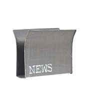 Wanddecoratie Magazinehouder Antiek Grijs Metaal 35x18x29 cm-Wanddecoratie-LABEL51